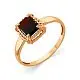 Кольцо декоративное из красного золота