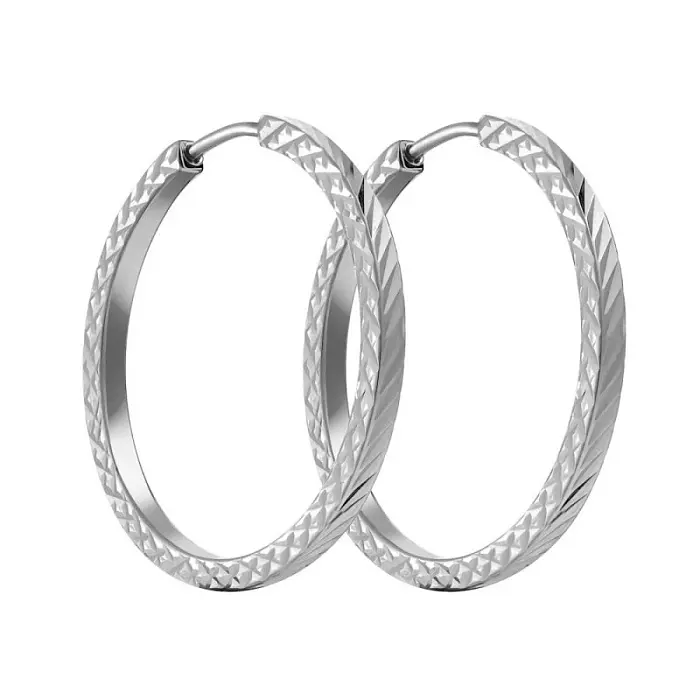 Серьги конго из серебра