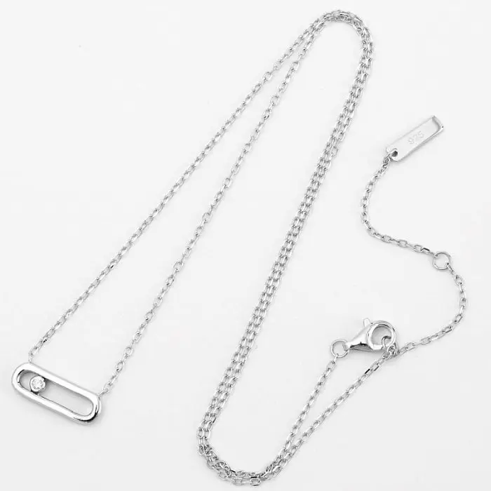 Цепь колье из серебра