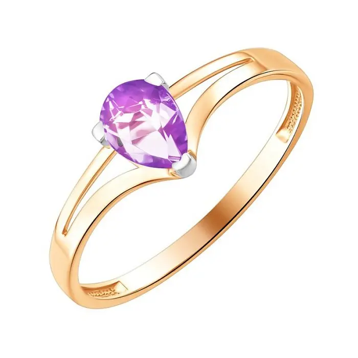 Кольцо декоративное из красного золота