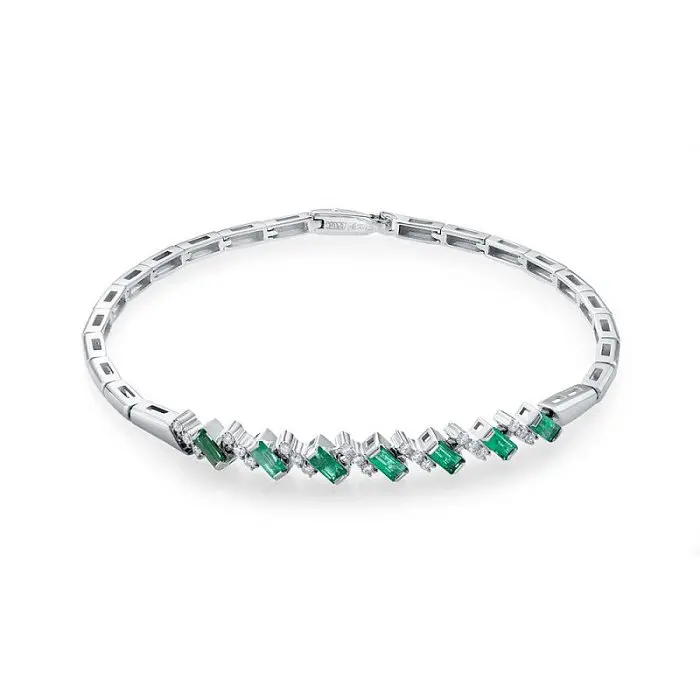 Браслет декоративный из белого золота