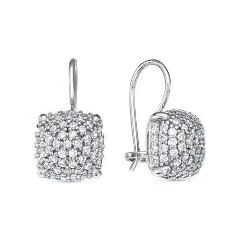 Серьги петельки из серебра