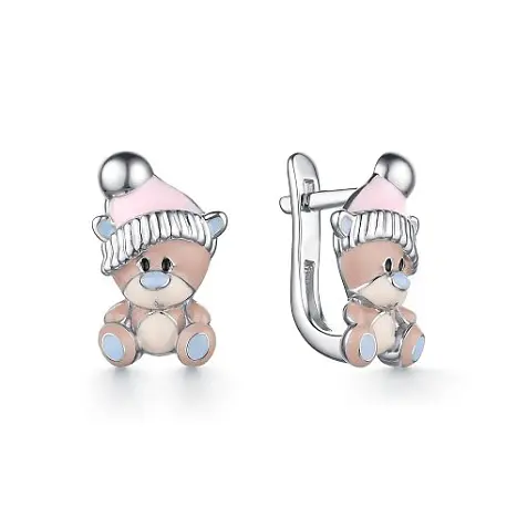 Серьги детские из серебра