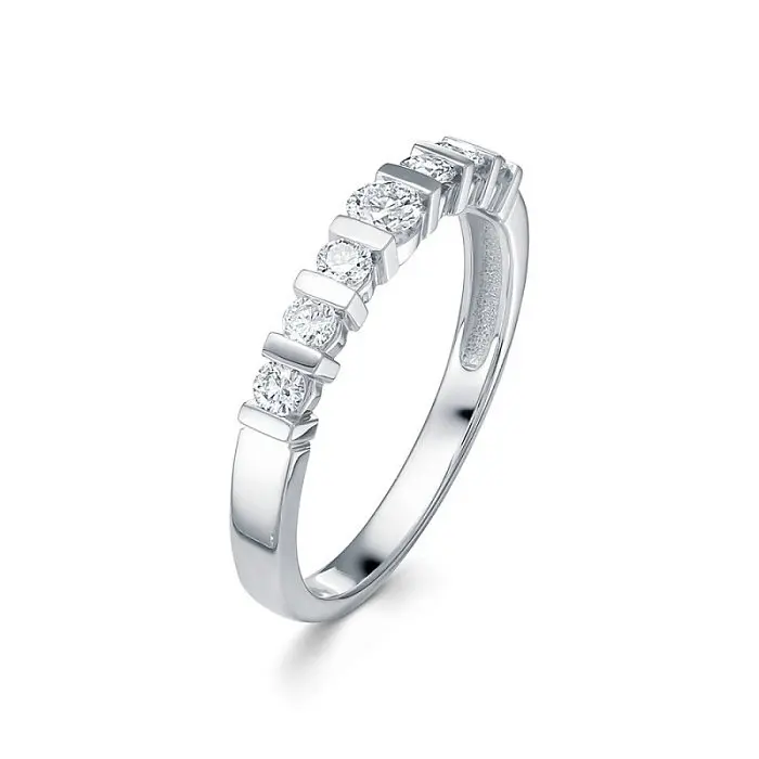 Кольцо декоративное из белого золота