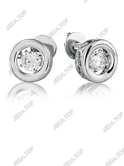 Серьги пуссеты из серебра