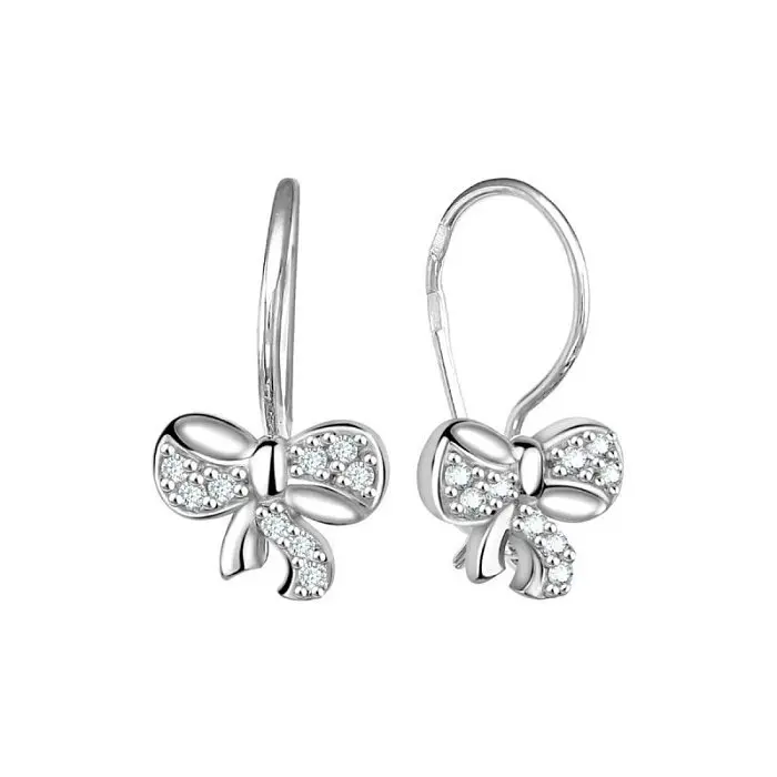 Серьги детские из серебра вид 1