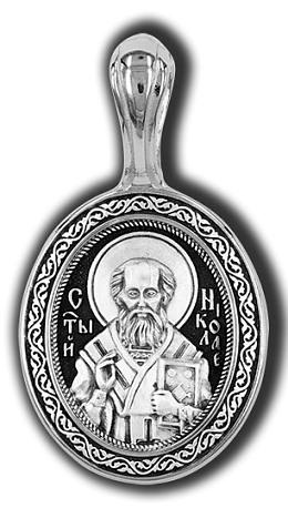 Подвеска икона из серебра