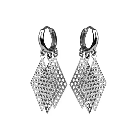 Серьги подвесные из серебра