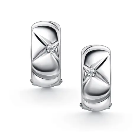 Серьги конго из серебра