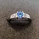 Кольцо декоративное из белого золота