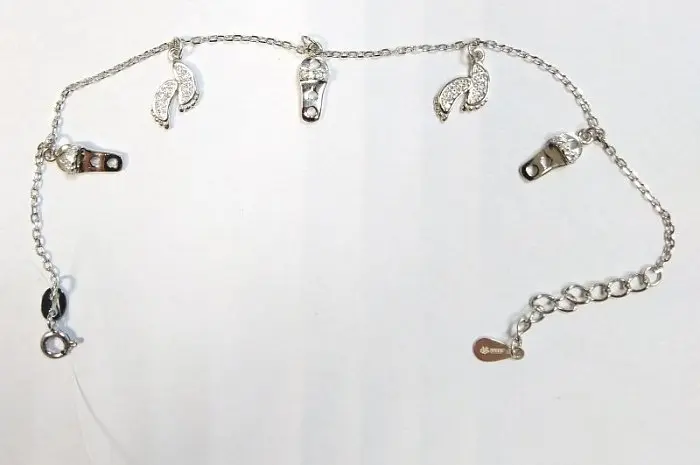 Браслет декоративный из серебра