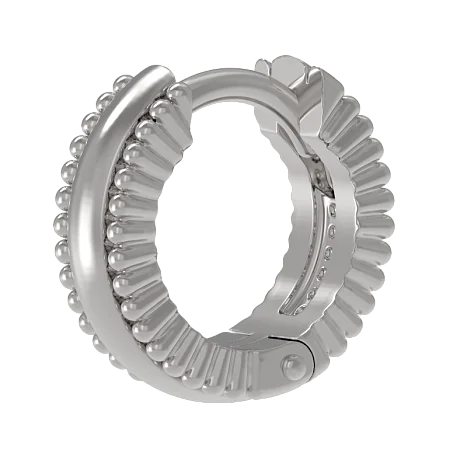 Серьги конго из серебра