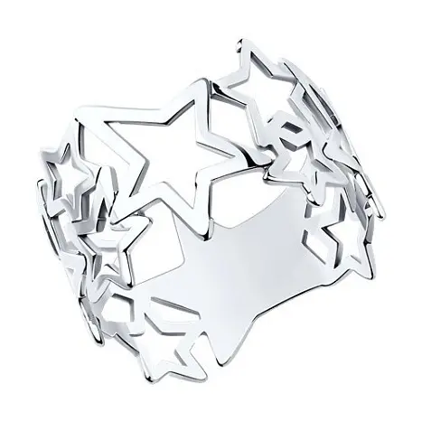 Кольцо декоративное из серебра