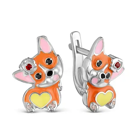 Серьги детские из серебра