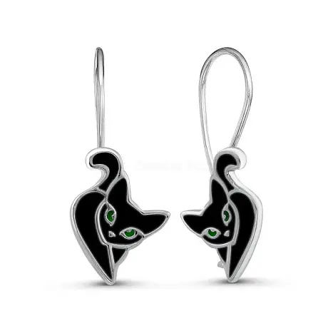 Серьги детские из серебра
