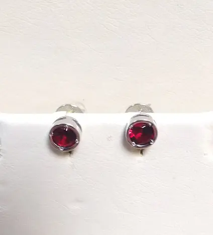 Серьги пуссеты из серебра