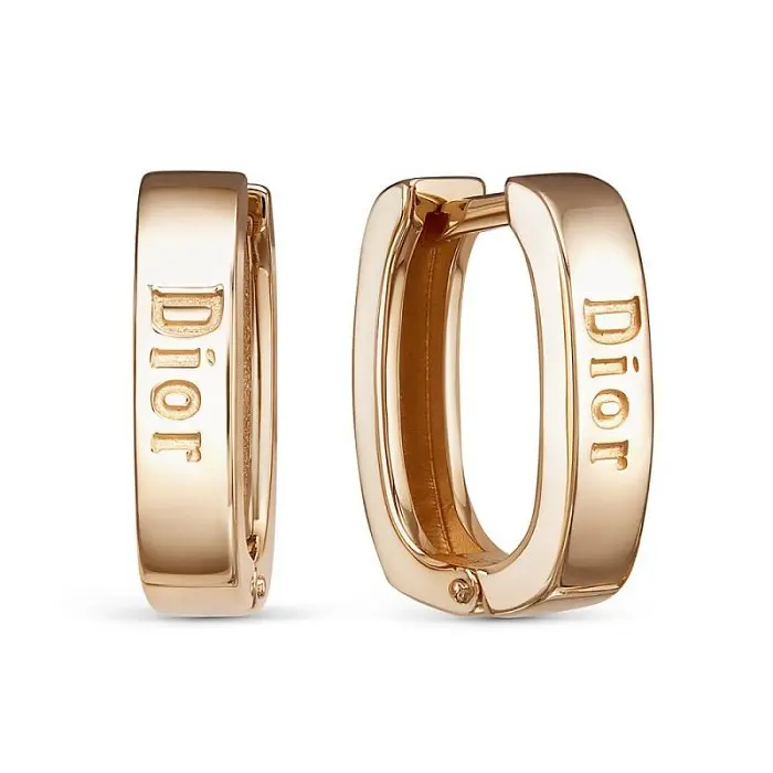 Серьги с английским замком из красного золота