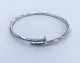Браслет жесткий из серебра