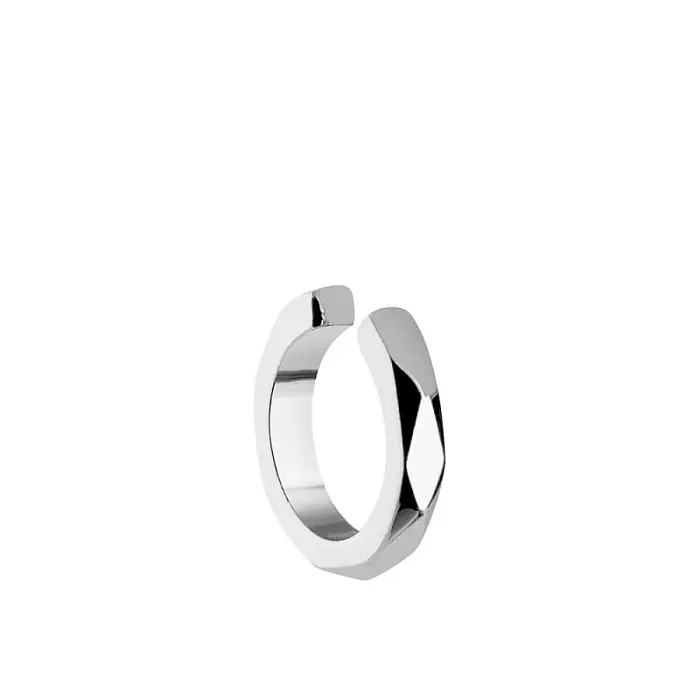 Серьги каффы из серебра