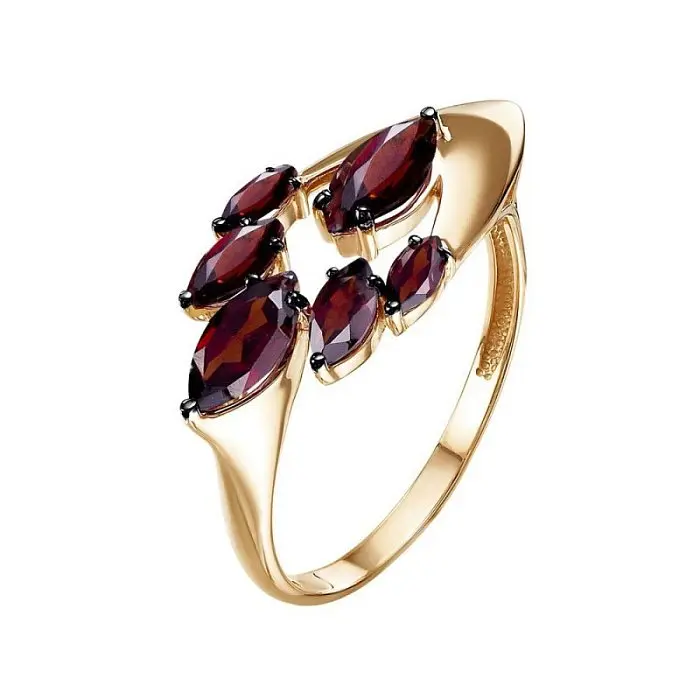 Кольцо декоративное из красного золота