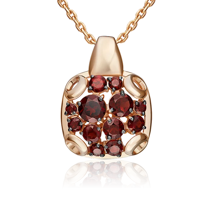 Подвеска декоративная из красного золота