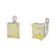 Серьги с английским замком из серебра
