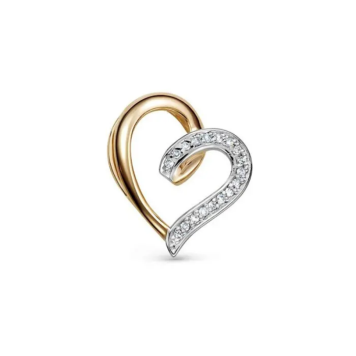 Подвеска бегунок из комбинированного золота