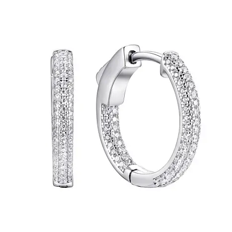 Серьги конго из серебра