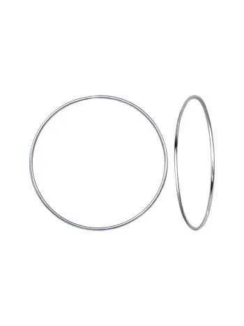 Серьги конго из серебра