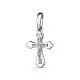 Подвеска крест из серебра