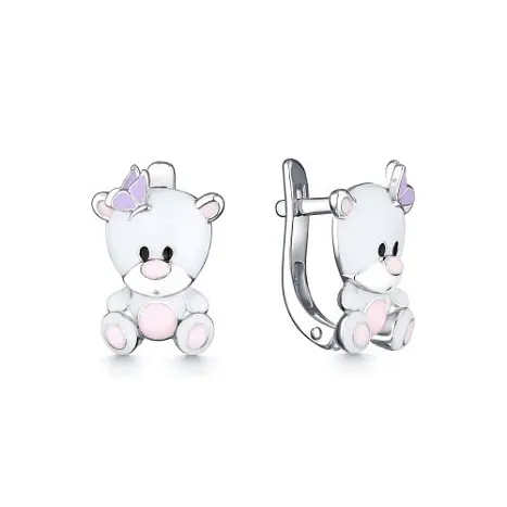 Серьги детские из серебра