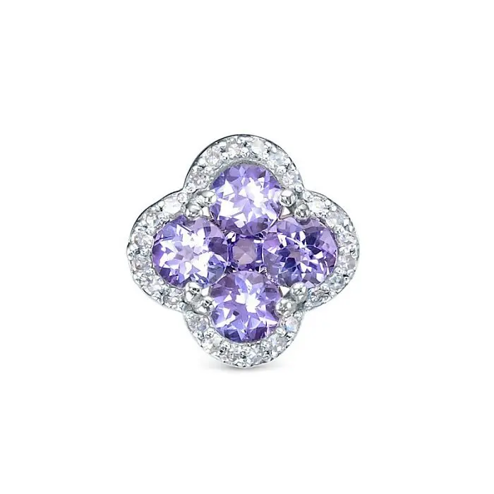 Подвеска бегунок из белого золота