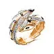 Кольцо 01-4830/7-3Д Кольцо декоративное из красного золота