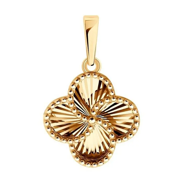 Подвеска декоративная из красного золота