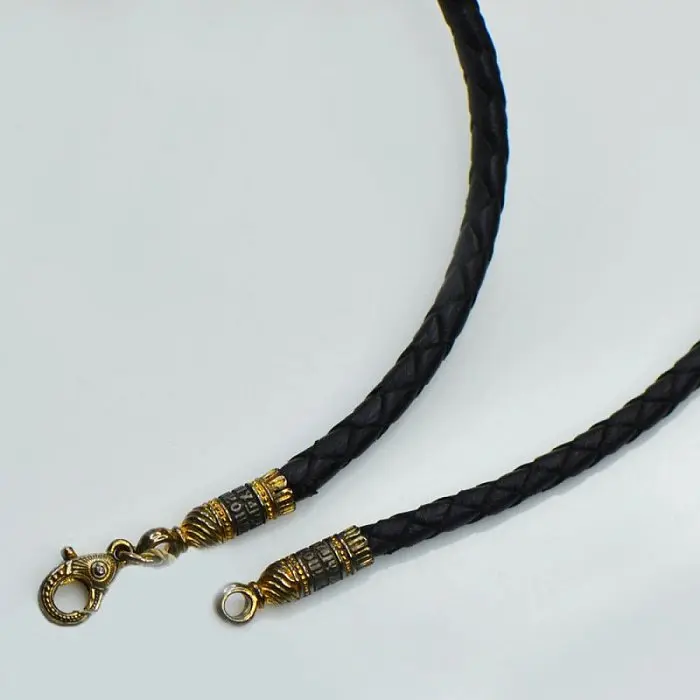 Цепь шнурок из позолоты