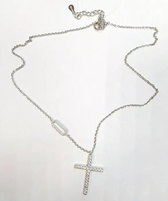 Цепь колье из серебра