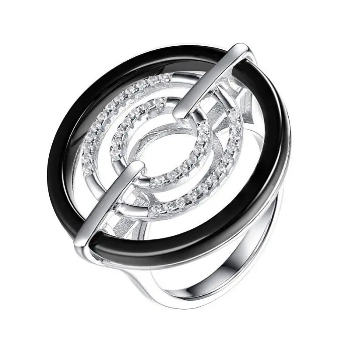 Кольцо декоративное из серебра