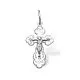 Подвеска крест из серебра