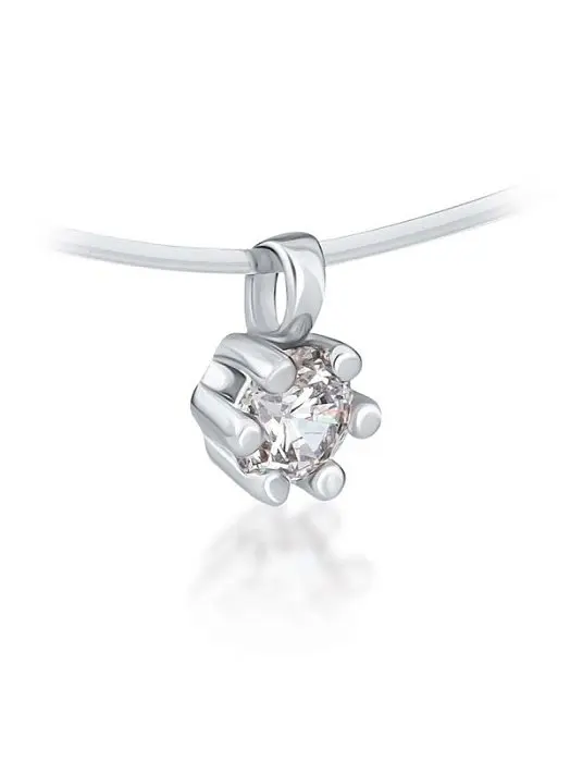 Цепь шнурок из серебра вид 1