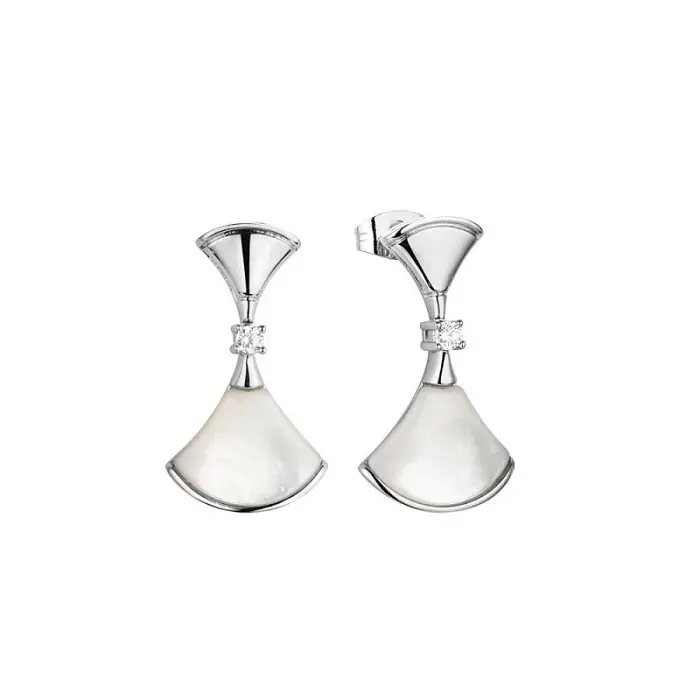 Серьги пуссеты из серебра