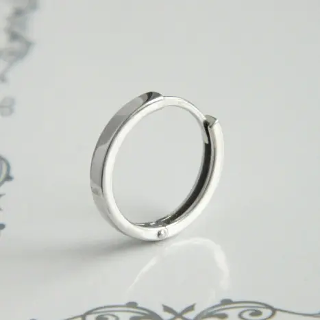 Серьги конго из серебра