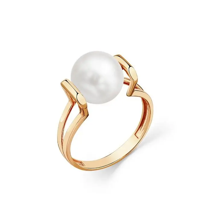 Кольцо декоративное из красного золота