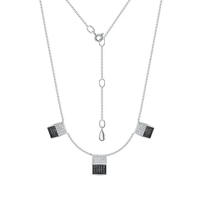 Цепь колье из серебра