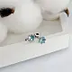 Серьги пуссеты из серебра