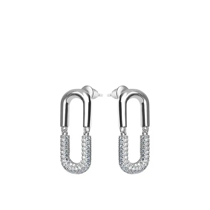 Серьги пуссеты из серебра