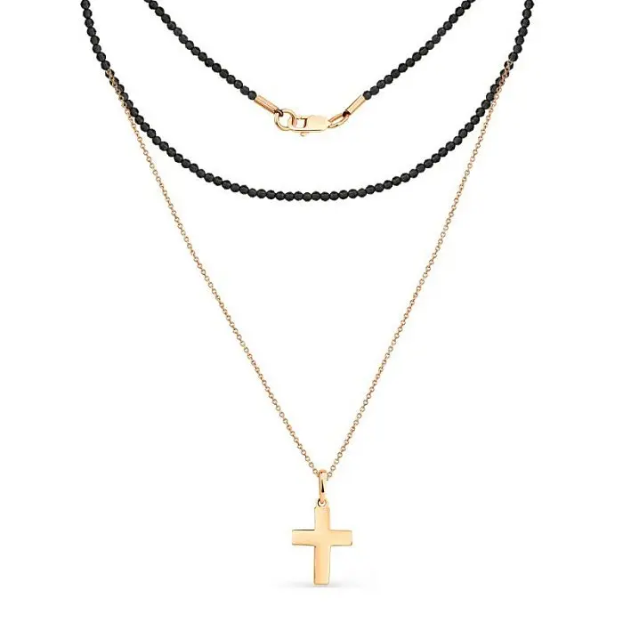 Цепь колье из красного золота