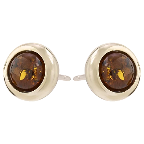 Серьги пуссеты из серебра