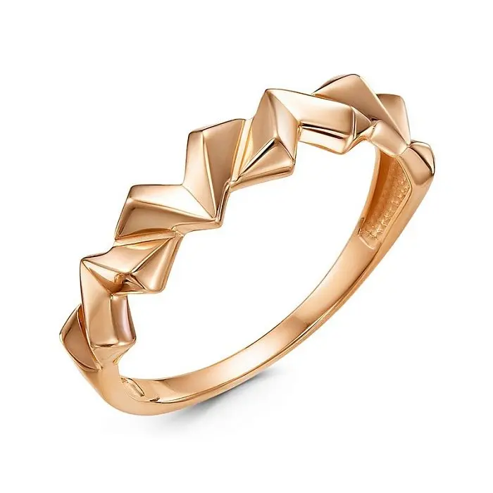 Кольцо декоративное из красного золота