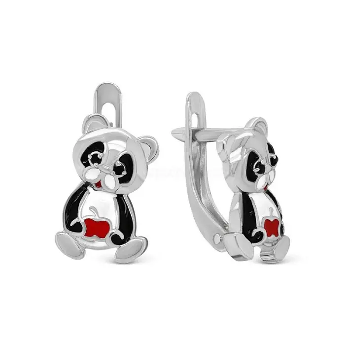 Серьги детские из серебра вид 1