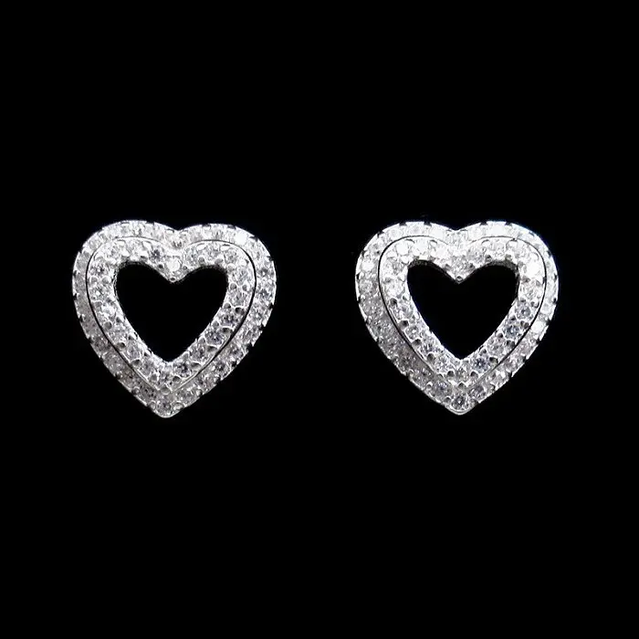 Серьги пуссеты из серебра